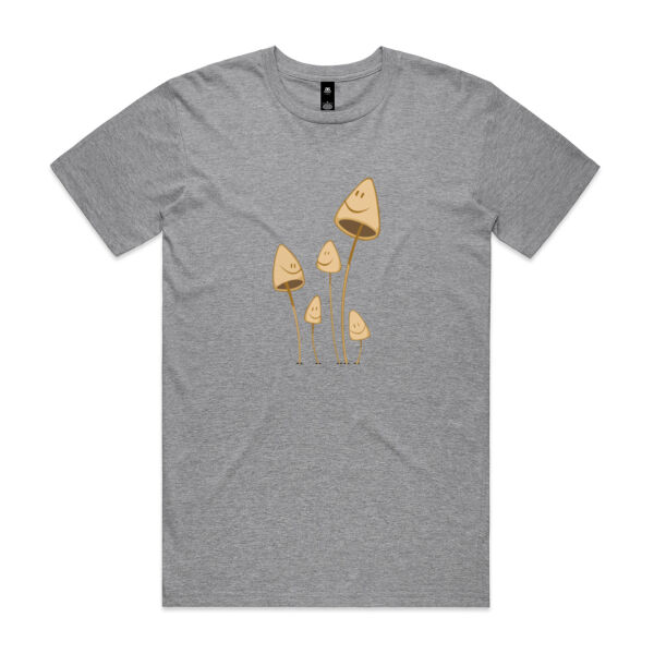 Happy Mushrooms - Mens Staple T-Shirt Thumbnail
