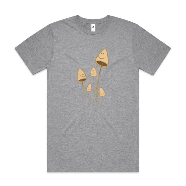 Happy Mushrooms - Mens Block Tee Thumbnail