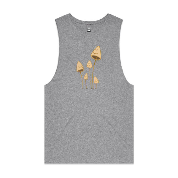Happy Mushrooms - Unisex Barnard Tank Thumbnail